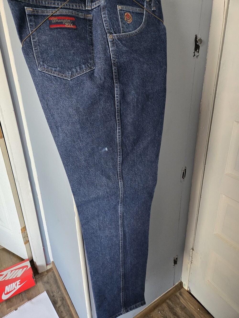 Wrangler 20x Men's Blue Straight-Leg Jeans
